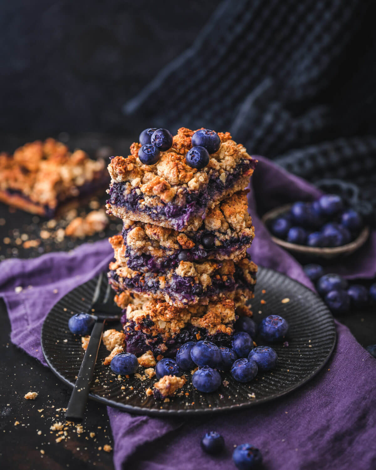 Veganer Streuselkuchen mit Blaubeeren - Food&amp;#39;n&amp;#39;Photo